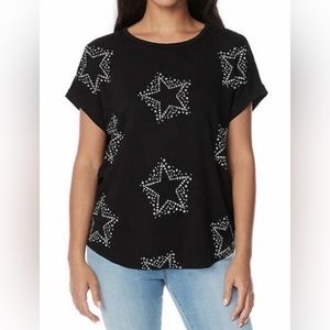 Buffalo David Bitton Womens' French Terry Black Short
Sleeve Top